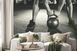 Naklejka: Trening crossfit kettlebell