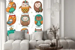 Naklejka: Tribal sowa wektor zestaw