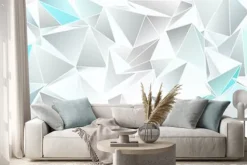 Naklejka: Trójgraniasty 3d, nowożytny tło