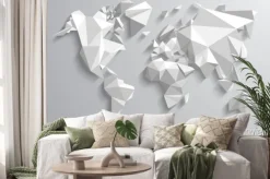 Naklejka: Trójkąt-świat mapami