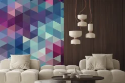 Naklejka: Trójkąty w tle