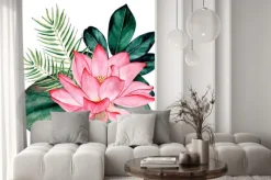 Naklejka: Tropical watercolor bouquet and composition