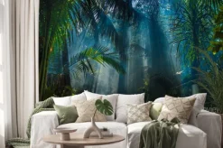 Naklejka: Tropikalna dżungla o poranku