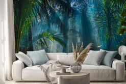 Naklejka: Tropikalna dżungla o poranku