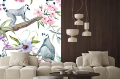 Naklejka: Tropikalna przyrody wektora wzorca