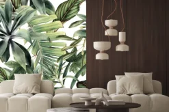 Naklejka: Tropikalne rośliny liście palmy