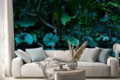 Naklejka: Tropikalny las deszczowy z lustrem wody