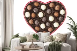 Naklejka: Trufle w polu na białym tle