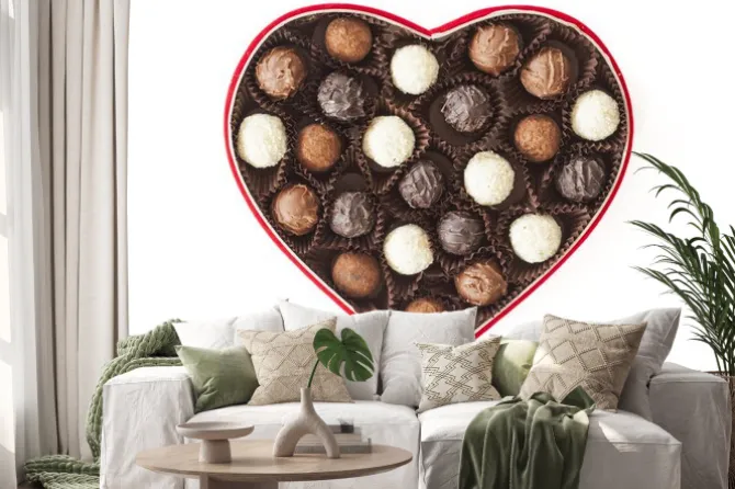 Naklejka: Trufle w polu na białym tle