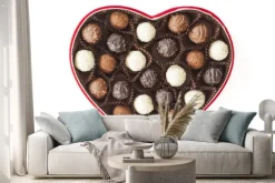 Naklejka: Trufle w polu na białym tle