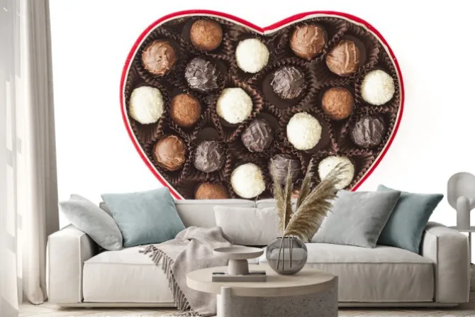 Naklejka: Trufle w polu na białym tle