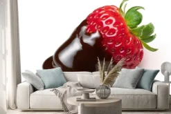 Naklejka: Truskawki w czekoladzie świateł