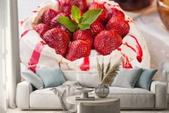 Naklejka: Truskawkowy tort pavlova