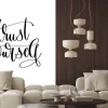 Naklejka: Trust yourself - hand lettering inscription text, motivation