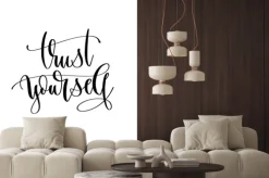Naklejka: Trust yourself - hand lettering inscription text, motivation