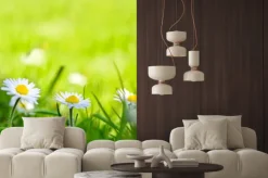 Naklejka: Trzy stokrotki na łące