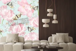 Naklejka: Tulip butterfly pattern