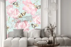 Naklejka: Tulip butterfly pattern