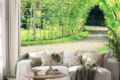 Naklejka: Tunel drzewo kątowy luffa zakładu