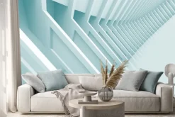 Naklejka: Tunel w tle cyfrowe