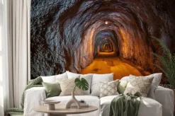 Naklejka: Tunel ze skalnym sklepieniem