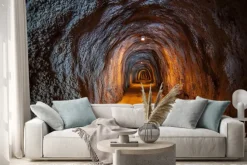 Naklejka: Tunel ze skalnym sklepieniem