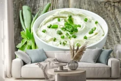 Naklejka: Twarożek ze szczypiorkiem i ziołami