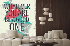 Naklejka: Twórczy śmiałe abstrakcyjne plakat z cytatem