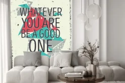 Naklejka: Twórczy śmiałe abstrakcyjne plakat z cytatem