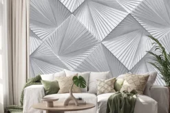 Naklejka: Twórczy szeroki srebrny metalowy projekt (głowa strony) (ilustracja