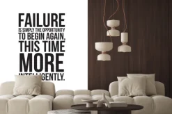 Naklejka: Typografia z hasłem motywacyjnym henry ford