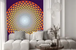 Naklejka: Tysiąc płatek lotus; ważne w święty symbol buddyzmu i hinduizmu.