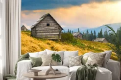 Naklejka: Ukraińskie drewniane domy