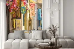 Naklejka: Ulica w rzymie - ilustracji