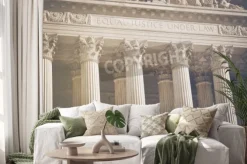 Naklejka: United states supreme court pillars of justice and law