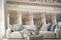 Naklejka: United states supreme court pillars of justice and law