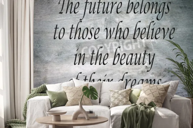 Naklejka: Uplifting and inspirational qoute of unknown origin