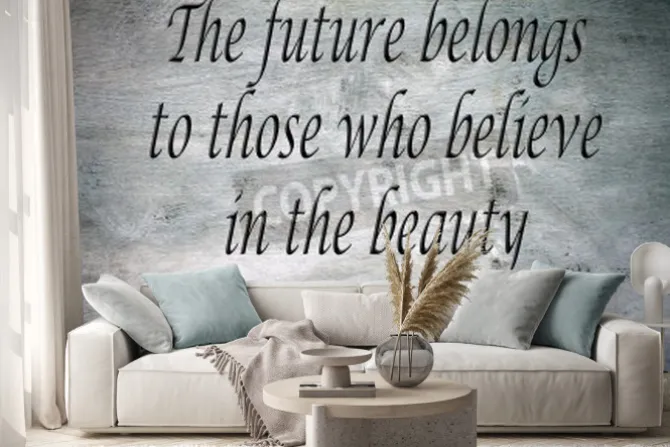 Naklejka: Uplifting and inspirational qoute of unknown origin