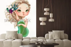 Naklejka: Urocza syrenka