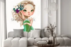 Naklejka: Urocza syrenka