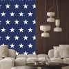 Naklejka: Usa flag seamless pattern. white stars on a blue background.