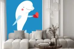 Naklejka: Uwielbiam z delfinem