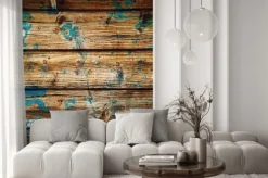 Naklejka: Vecchio fondo legno grunge