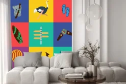 Naklejka: Vector australia flat color