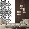 Naklejka: Vector black and white decorative ethnic pattern. american indian