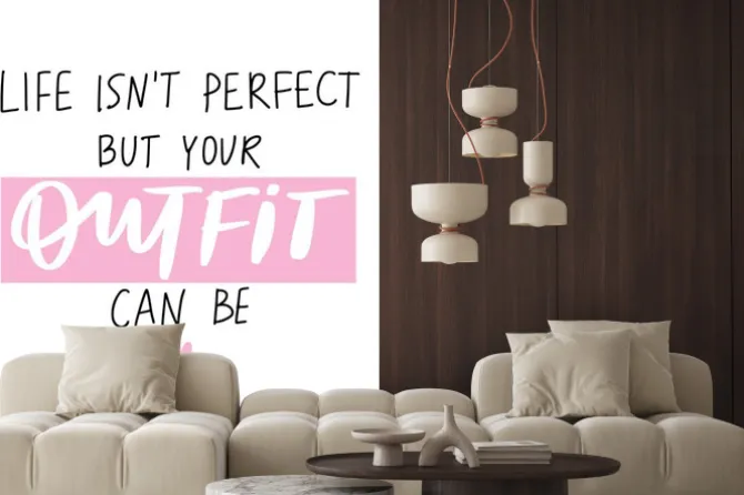 Naklejka: Vector hand drawn lettering phrase. modern brush calligraphy.