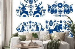 Naklejka: Vector set of folk motives and ornaments. national traditional