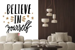 Naklejka: Vector tempting typography lettering postcard or poster