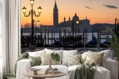 Naklejka: Venezia, alba e chiesa di s. giorgio