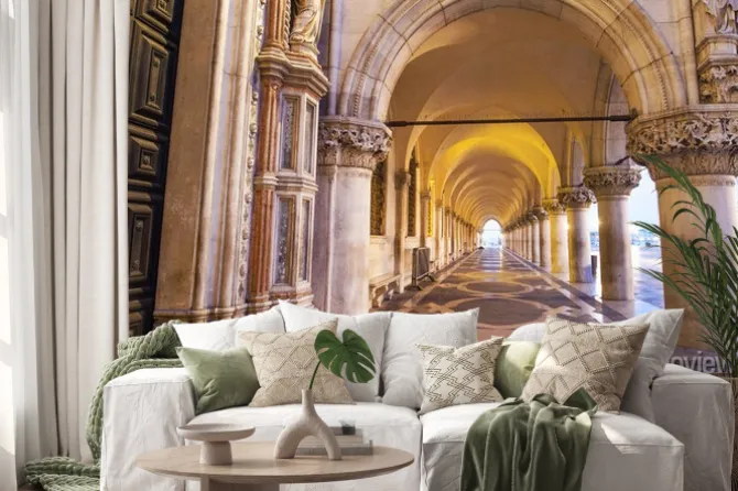 Naklejka: Venezia, colonnato di piazza san marco.